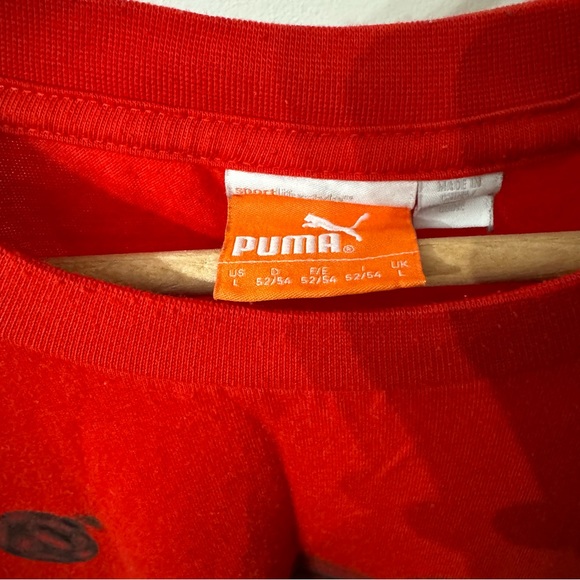 LARGE RED PUMA SOCCER SHIRT - Picture 3 of 5